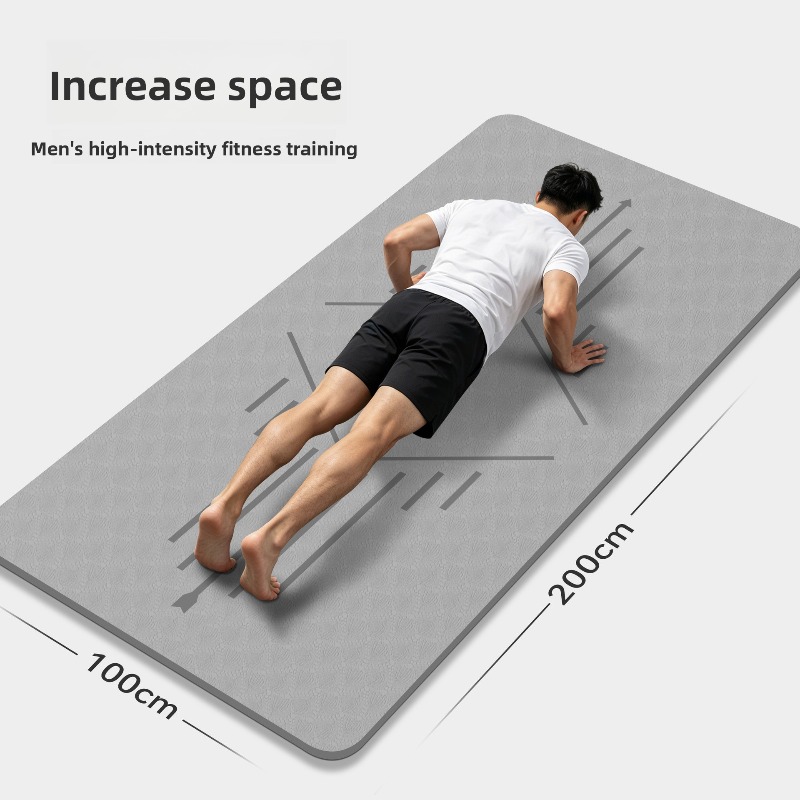Ab Mat Crunch - เสื่อโยคะขนาดใหญ่ เสื่อออกกำลังกายสำหรับผู้ชาย เสื่อโยคะหนา กว้าง ไม่ลื่น เสื่อกีฬา