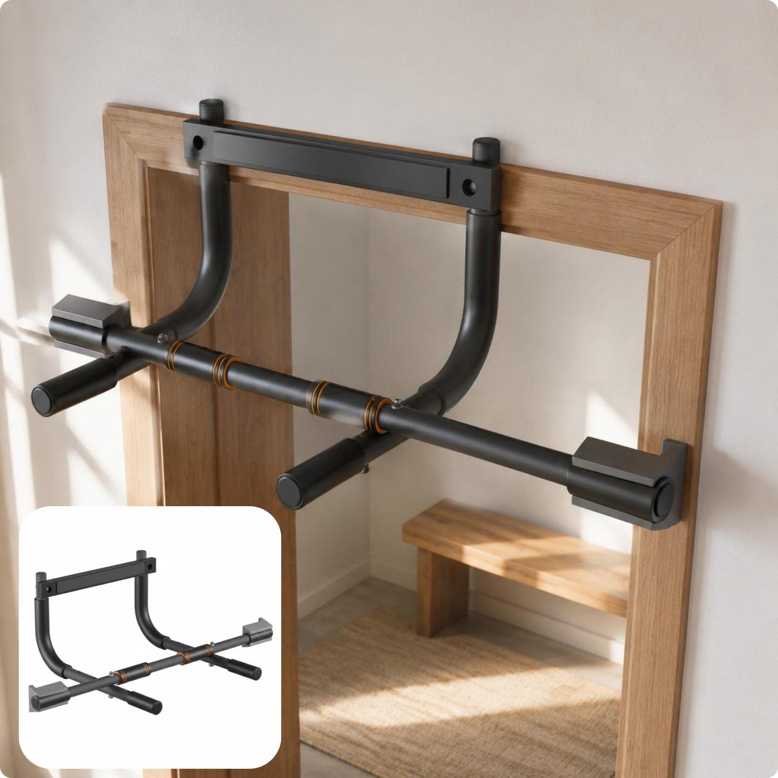บาร์ดึงข้อสำหรับติดตั้งที่ประต - Pull Up Bar Grip บทวิจารณ์และราคา